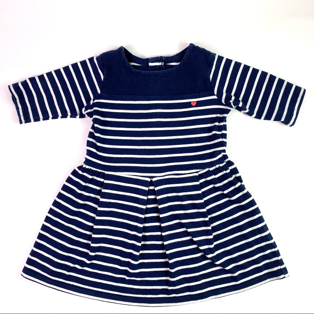 Blue & White Striped Fit & Flare Dress, Carter's, Cute Comfortable & 100% Cotton
